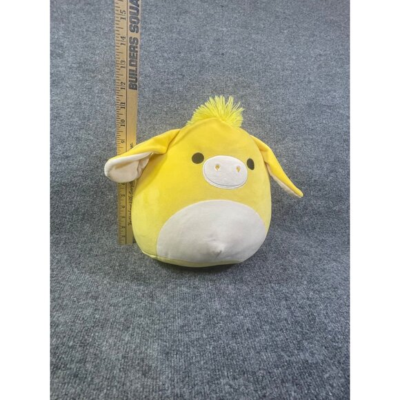 Squishmallow 11" Gavny Donkey yellow 2023 easter plush yellow Pre-owned - Picture 10 of 16